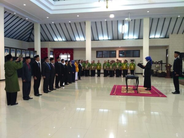 pelantikan. pelantikan pejabat di lingkungan pemkab jember
