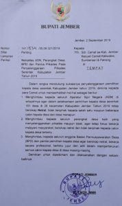 Sk bupati Jember