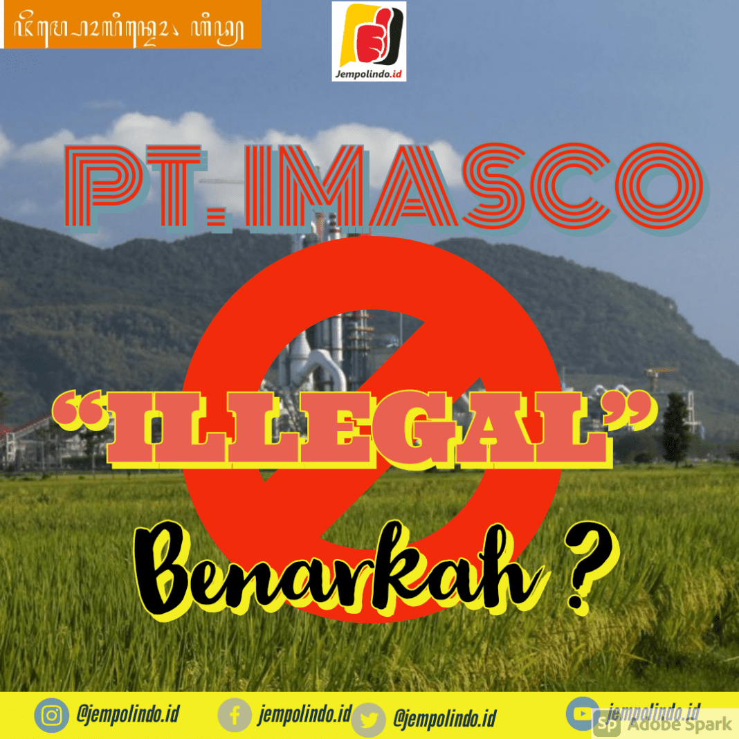 Tempat Penambangan Batu Kapur PT Imasco Diduga Illegal