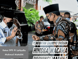 Raker dengan Bupati Pamekasan, Ketua DPD RI Bicara Kekuatan Ekonomi Daerah Hingga Provinsi Madura