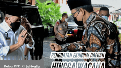 Raker dengan Bupati Pamekasan, Ketua DPD RI Bicara Kekuatan Ekonomi Daerah Hingga Provinsi Madura