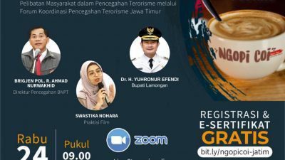 BNPT gelar Talkshow Ngopi Coi di Lamongan, Bertema Literasi Digital Cegah Radikalisme Terorisme