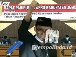 Evaluasi Kritis APBD Jember 2021, 6 Fraksi Menerima Mutlak FPDI Perjuangan Menerima Dengan Catatan