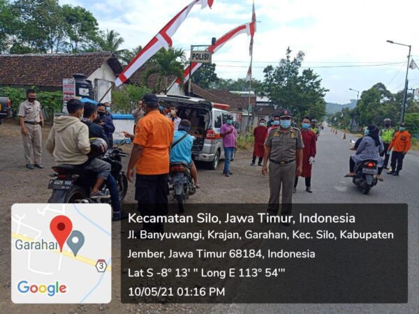 Penyekatan di jember Larangan Pemudik Lokal