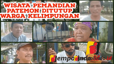 Wisata Pemandian Patemon Ditutup Warga Kelimpungan