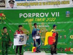 Anggota TRC BPBD Jember Raih Emas di Cabor Kick Boxing Porprov Jatim VII