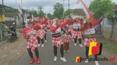Argopas,pemdes Nogosari, karnaval, HUT RI ke-77