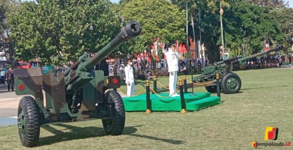 Hari Jadi TNI Ke-77 Wakil Bupati Jember Bacakan Pesan