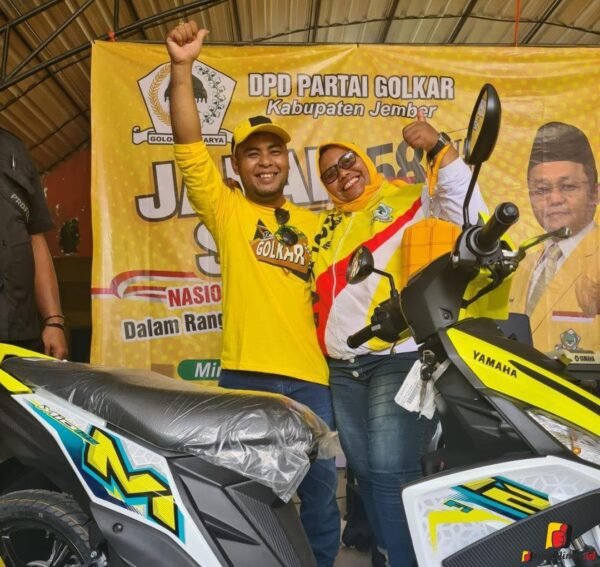 Jempolindo, Partai Golkar, Dapat Hadiah, Sepeda Motor