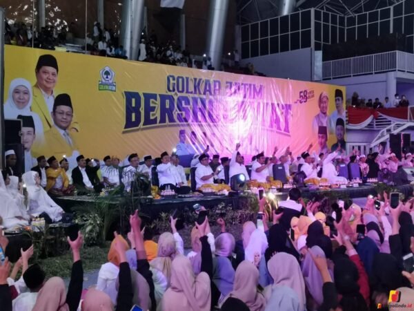 jempolindo, gresik, khofifah, Golkar Jatim Bersholawat
