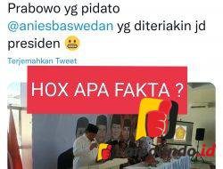 Prabowo Pidato Hadirin Teriak Anis Presiden, Fakta atau Hoax 