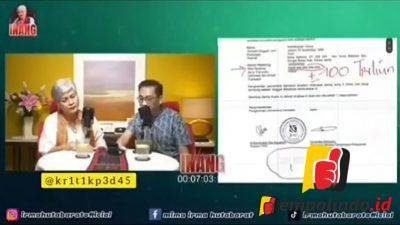 Jempolindo, Jakarta, Rekening Brigadir Joshua, BNI, 100 triliun
