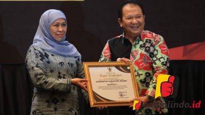 Gubernur Jatim Nobatkan Jember Juara I Paritrana Award