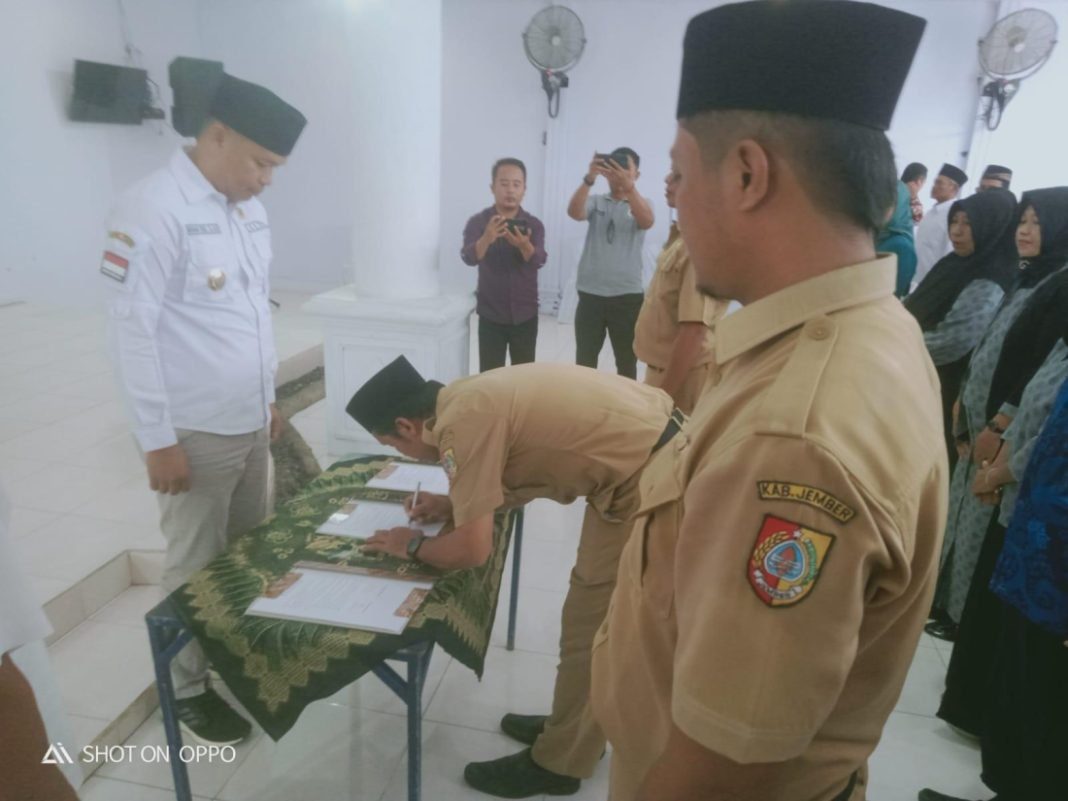 jempolindo, jember, desa lojejer, tiga perangkat, dilantik