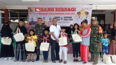 Sambut Ramadhan, Kelurahan Gebang Beri Santunan Anak Yatim dan Donor Darah