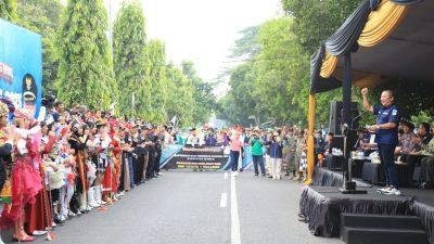 jempolindo, jember, drumban dan marching band, memukau warga jember
