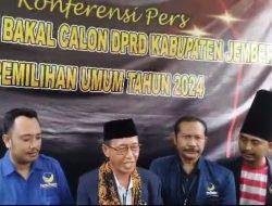 Nasdem Jember Daftarkan 50 Caleg, Targetkan 14 Kursi