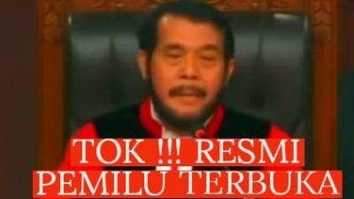 jempolindo, jakarta, MK, Sistem Pemilu, Terbuka,Tertutup