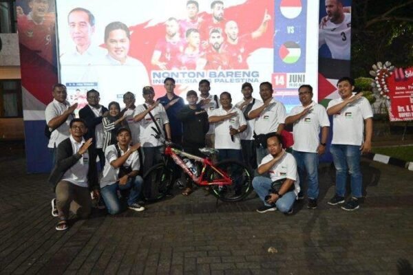 jempolindo, purwokerto, nobar, indonesia vs palestina