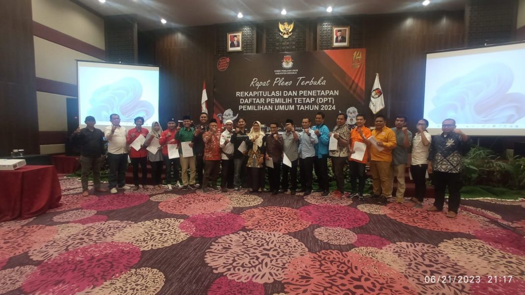 KPU Kabupaten Sidoarjo Tetapkan DPT jempolindo, sidoarjo, kpu kabupaten sidoarjo, dpt