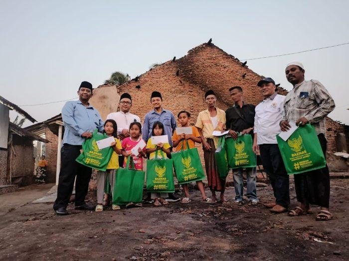 jempolindo, jember, kalisat, rumah terbakar, baznas