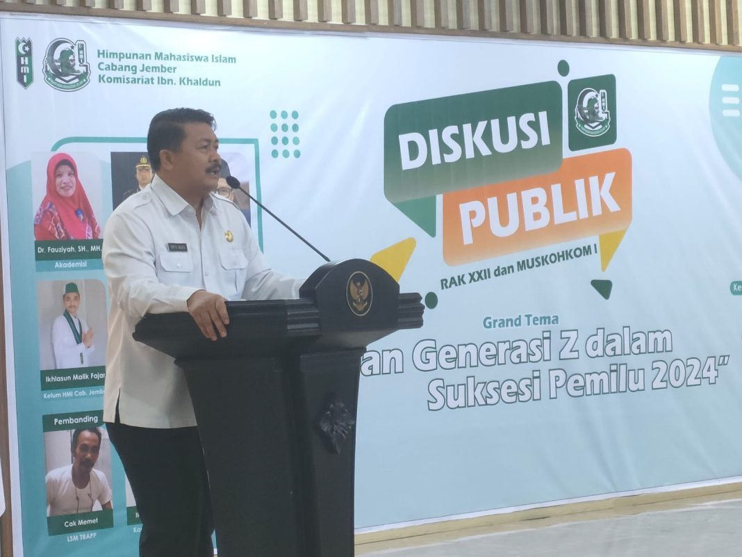 jempolindo, jember, HMI, Diskusi Publik, Bupati Jember