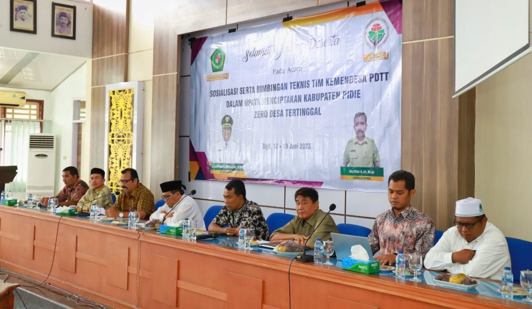 jempolindo, sigli, pj bupati pidie, IDM 2024, Zero Desa Tertinggal