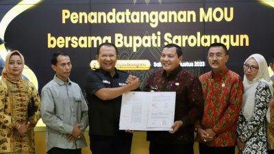 Tergiur JFC, Bupati Sorolangun Teken MoU  Bersama Bupati Jember 