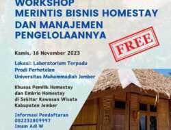 Yuk, Ikutan Workshop Merintis Homestay 